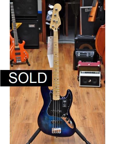 Fender LTD Player Jazz Bass Plus Top MN Blue Burst Serial# 20150077